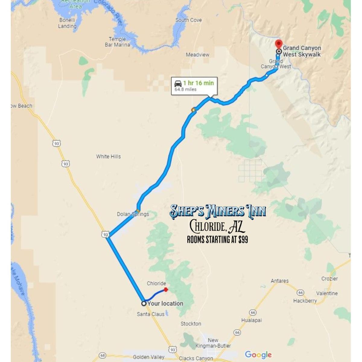 Grand Canyon West Hotel Sheps Miners Inn Chloride Eksteriør billede